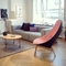 Freizeit-Art Uchiwa-Fiberglas-Klubsessel für Wohnzimmer mit Holzfuß fournisseur